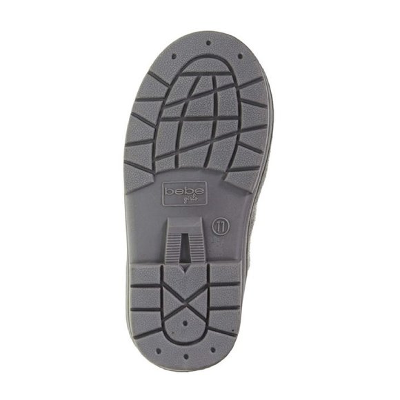 bebe Girls Glitter Winter Boots | Gray | Size 8 Toddler | Side Bow | NEW - Picture 5 of 5